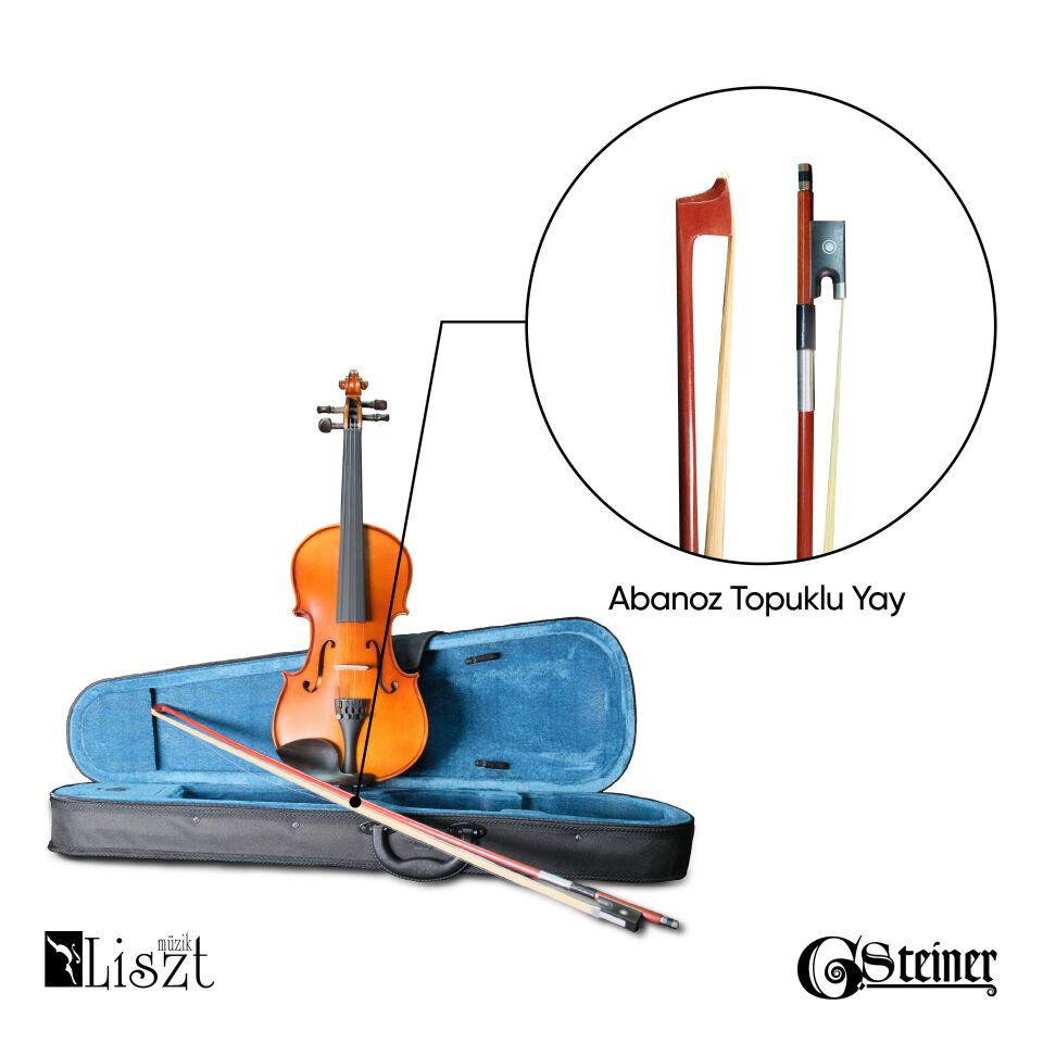 G. Steiner VFV-014 3/4 Masif, Abanoz Burgulu Öğrenci Kemanı