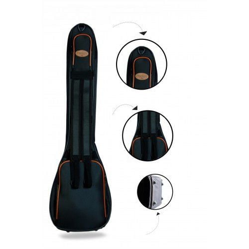 Pandura Siyah Kısa Sap Bağlama Soft Case