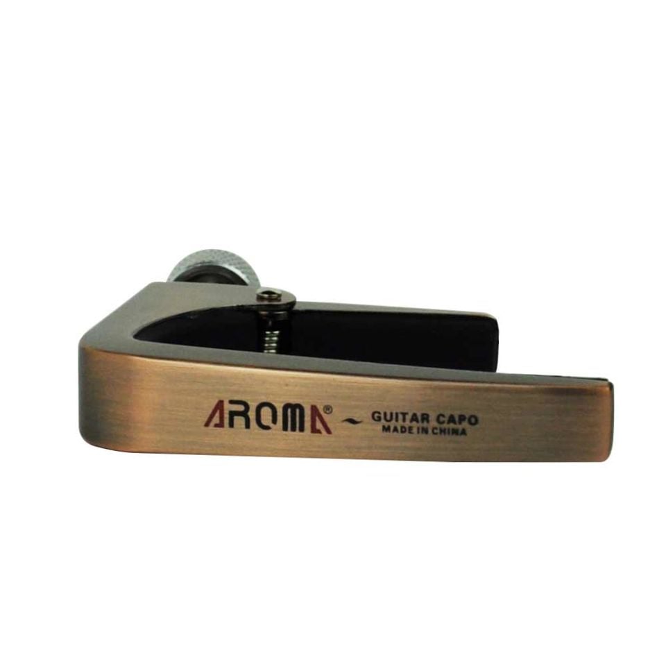 Aroma AC-11 Akustik Gitar Kapo - Antique Brass