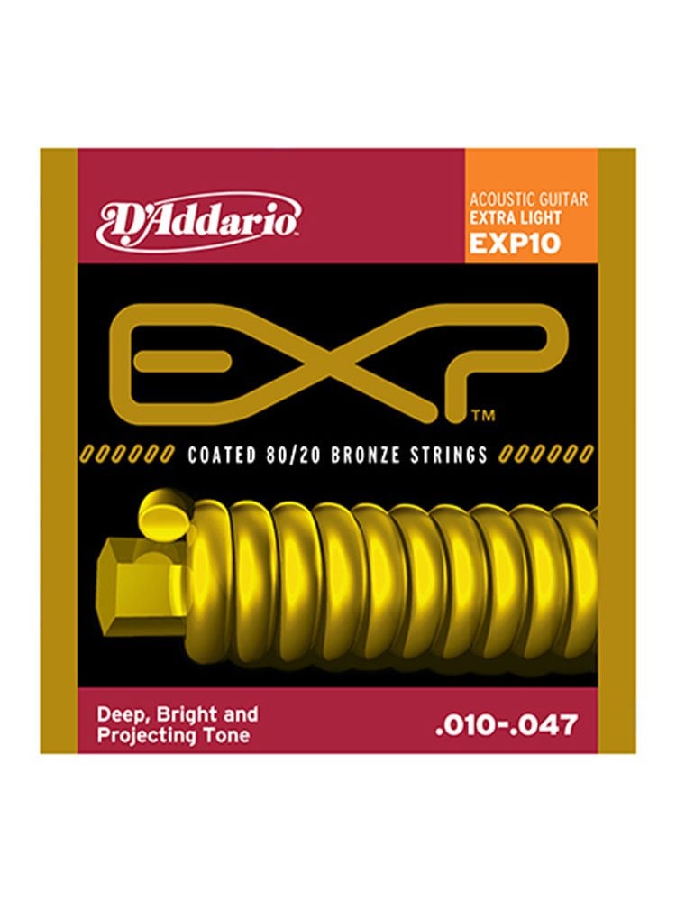 D'addario EXP10 Akustik Gitar Takım Tel (010-047)
