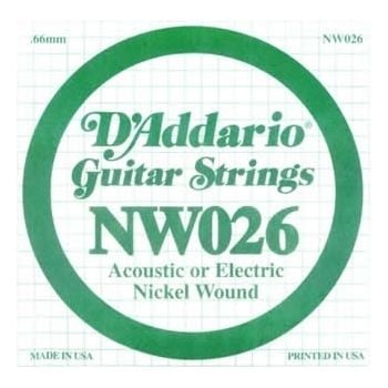 D'Addario NW026 Elektro & Akustik Tek Tel