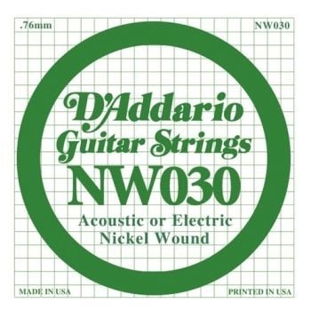 D'Addario NW030 Elektro & Akustik Tek Tel