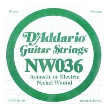 D'Addario NW036 Elektro & Akustik Tek Tel