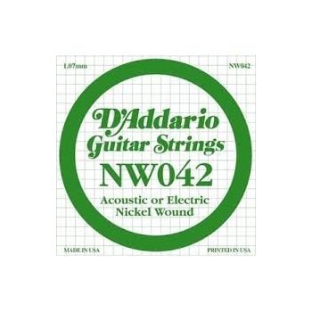 D'Addario NW042 Elektro & Akustik Tek Tel