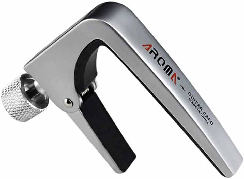 Aroma AC-11 Akustik Gitar Kapo - Gümüş